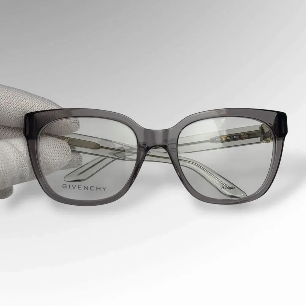 Givenchy Square Demo Lens Ladies Eyeglasses GV 0161 KB7 Gray 51-19-135